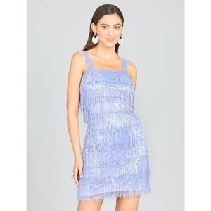 NWT Lara Beaded Fringe Cocktail Dress - size 8